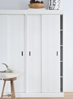 Woood Row Plankenkast Met Schuifdeuren [fsc] Discount
