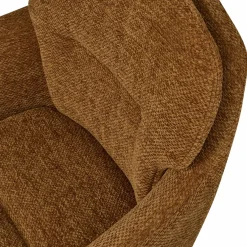 Woood RUNA eetkamerstoel chenille caramel bruin/geel Discount