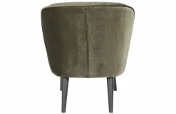 Woood Sara Fauteuil Fluweel Warm Groen Outlet