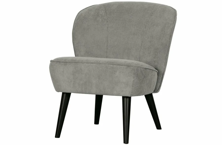 Woood Sara Fauteuil Ribstof Vergrijsd Groen Sale