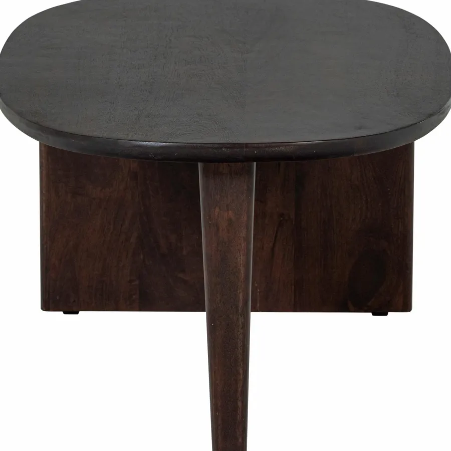 Woood Seam Salontafel Mango Hout Donkerbruin