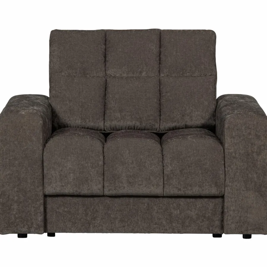 Woood Second date fauteuil vintage warm grijs