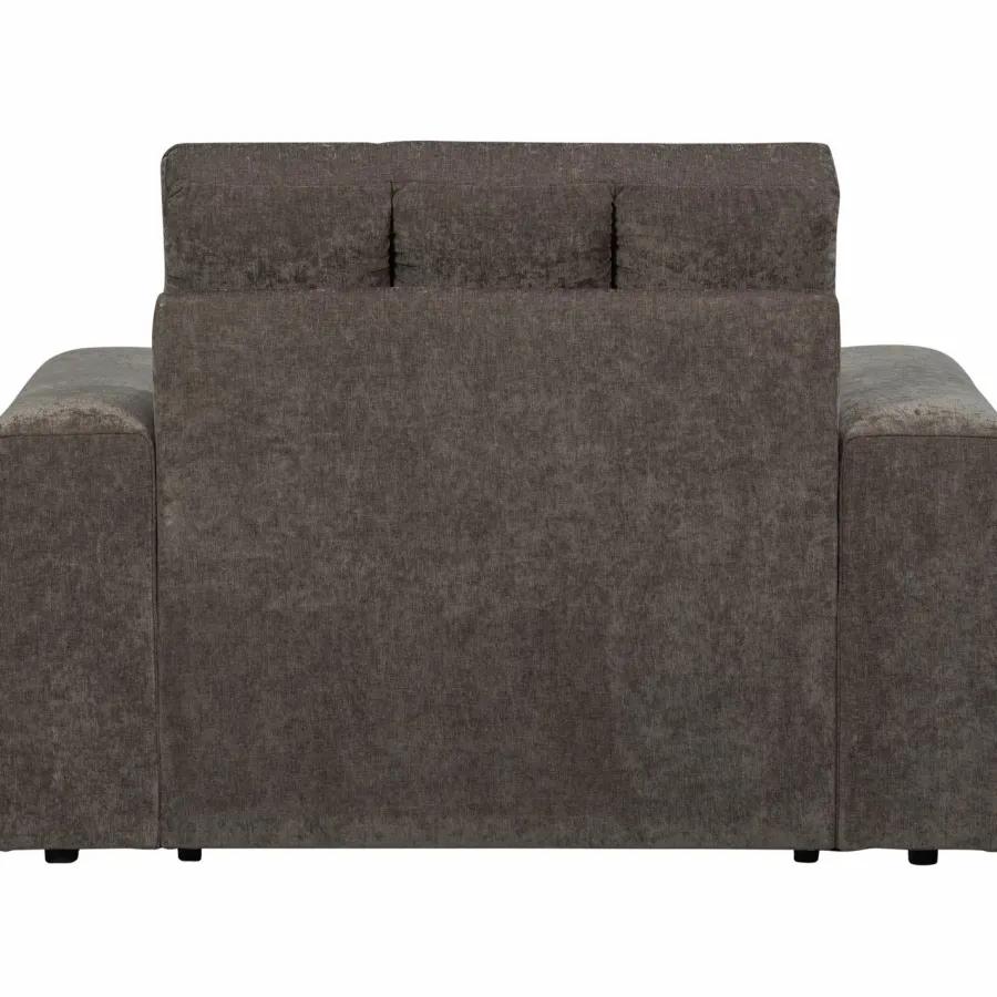Woood Second date fauteuil vintage warm grijs
