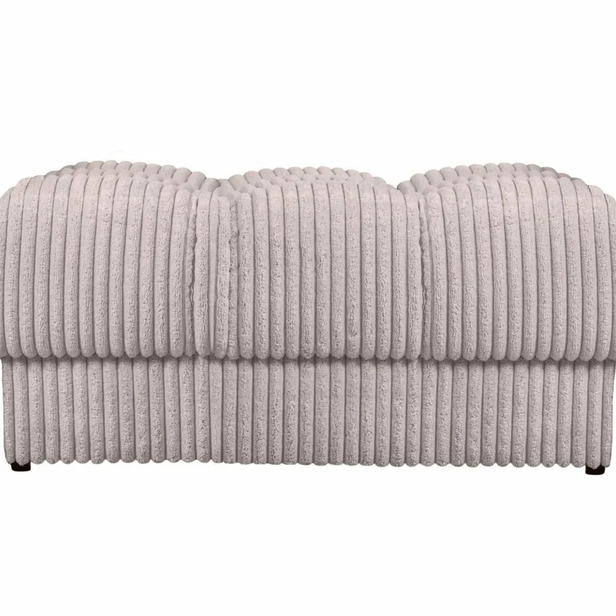 Woood Second date hocker grove ribstof naturel Outlet