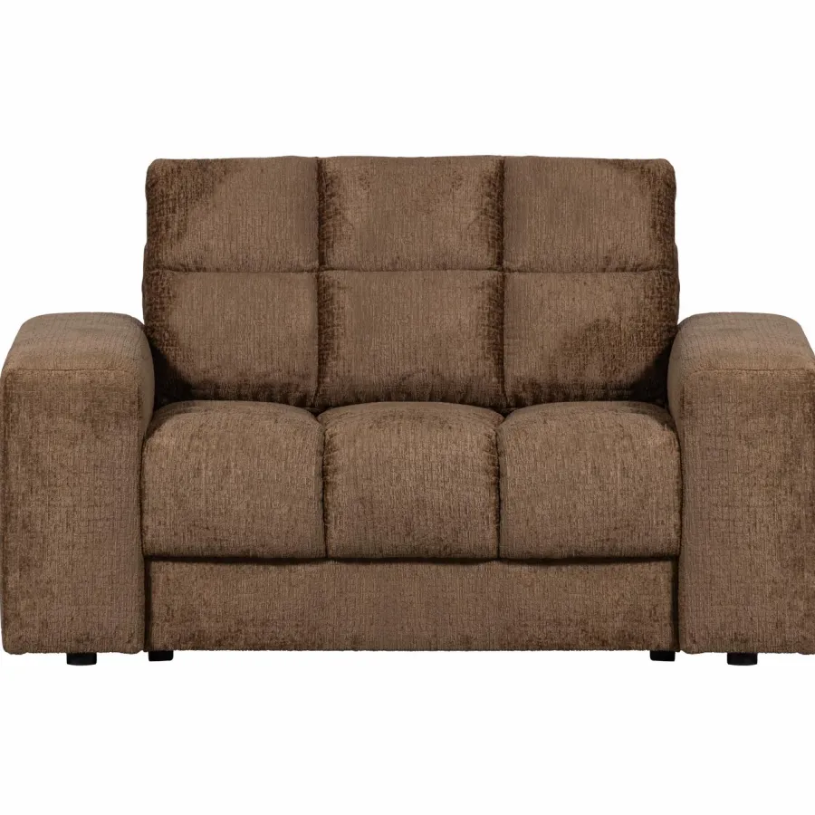 Woood Second date loveseat structure velvet brass New