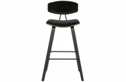 Woood Senn Barstoel Fluweel Zwart Outlet