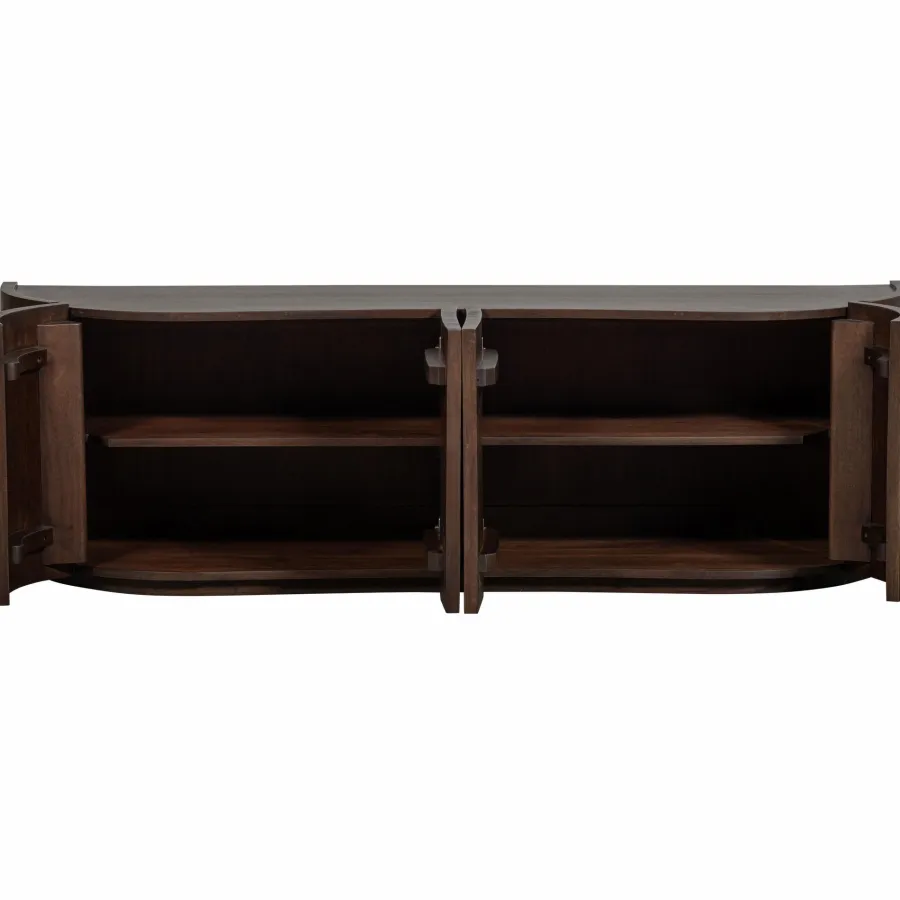 Woood Sense dressoir 4-deurs mango walnoot