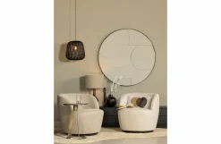 Woood Serra Draaifauteuil Geweven Stof Zand Outlet