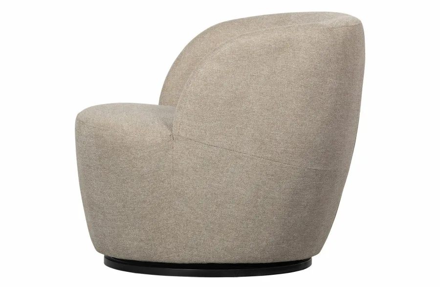 Woood Serra Draaifauteuil Geweven Stof Zand Outlet