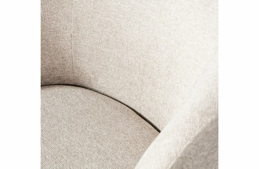 Woood Serra Draaifauteuil Geweven Stof Off White