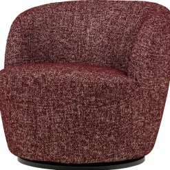 Woood Serra Draaifauteuil Bordeauxrood Melange Discount