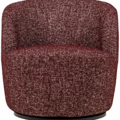 Woood Serra Draaifauteuil Bordeauxrood Melange Discount