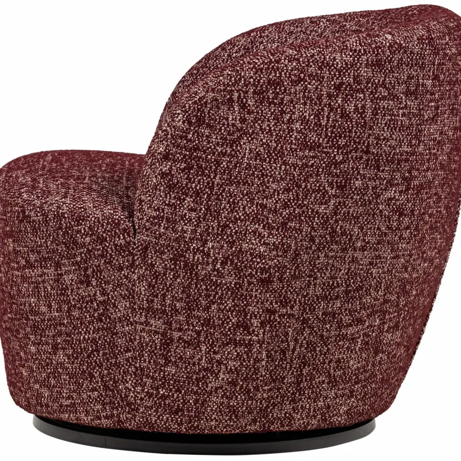 Woood Serra Draaifauteuil Bordeauxrood Melange Discount