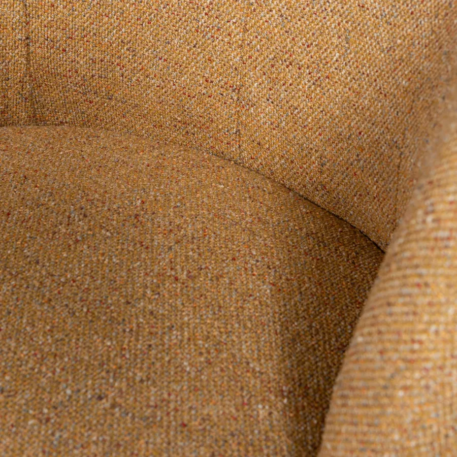 Woood Serra draaifauteuil melange stof curry Outlet