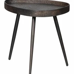 Woood Set van 2 - crude bijzettafels antique bronze Best