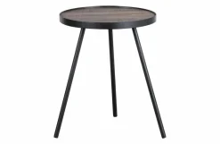 Woood Set van 3 - Lize Bijzettafels Hout/metaal Discount