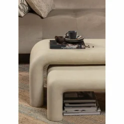 Woood Set van 2 - STANI salontafels betonlook naturel