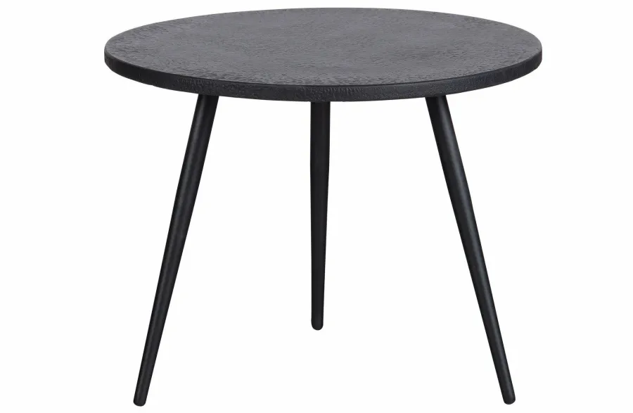 Woood Set van 2 - Suze Bijzettafels Hout/metaal Zwart Best