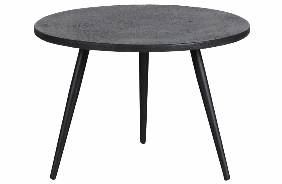 Woood Set van 2 - Suze Bijzettafels Hout/metaal Zwart Best