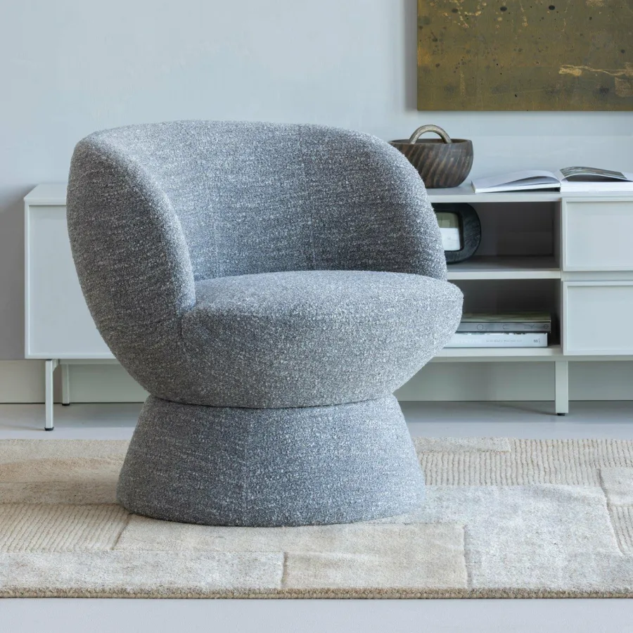 Woood Shuffle Draaifauteuil Grijs Melange Outlet