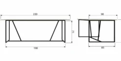 Woood Silas Eettafel Essen Dust [fsc] Hot