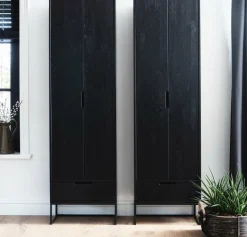 Woood Silas Hoge Kast Essen Blacknight [fsc] Online