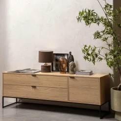 Woood Silas tv meubel 180cm eiken decor [fsc] Outlet