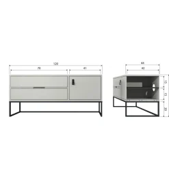 Woood Silas tv meubel 120cm grenen dust [fsc] Sale