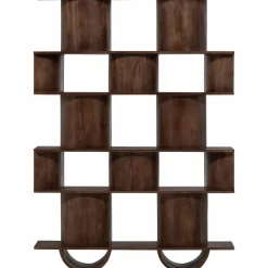 Woood Sinne boekenkast mango hout walnoot 180x130cm Outlet
