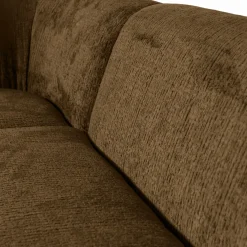 Woood Sloping hoekbank links structure velvet brass Hot