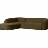 Woood Sloping hoekbank links structure velvet bonsai Online