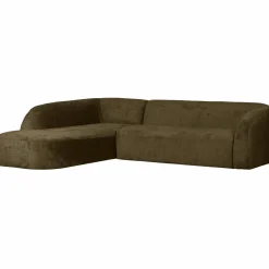 Woood Sloping hoekbank links structure velvet bonsai Online