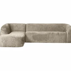Woood Sloping hoekbank links structure velvet wheatfield New