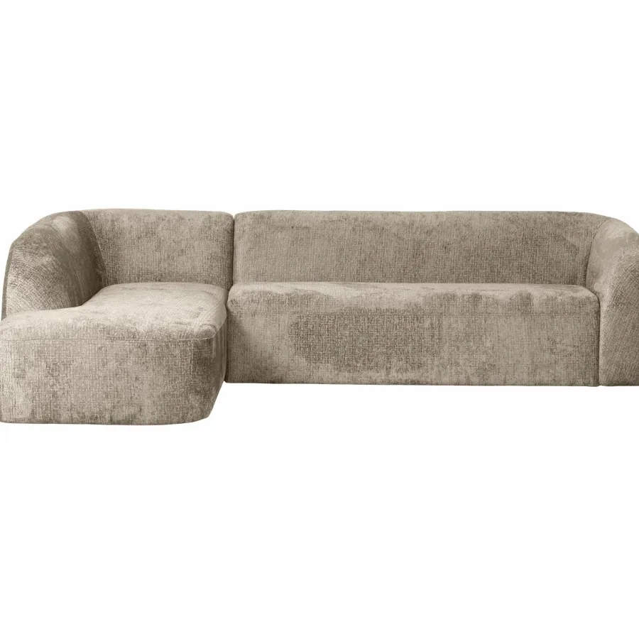 Woood Sloping hoekbank links structure velvet wheatfield New