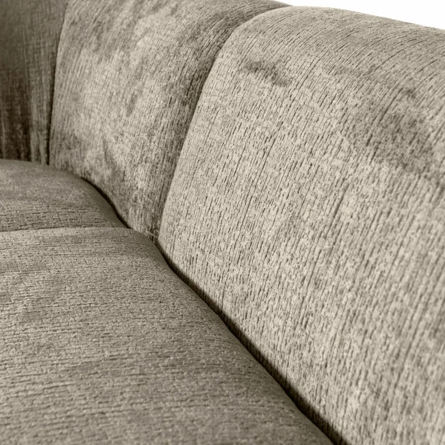 Woood Sloping hoekbank links structure velvet wheatfield New