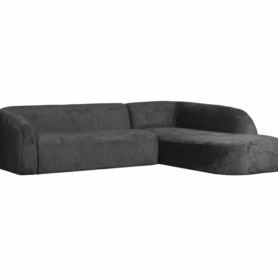 Woood Sloping hoekbank rechts structure velvet mountain Online