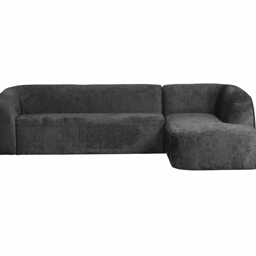 Woood Sloping hoekbank rechts structure velvet mountain Online