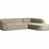 Woood Sloping hoekbank rechts structure velvet wheatfield Outlet