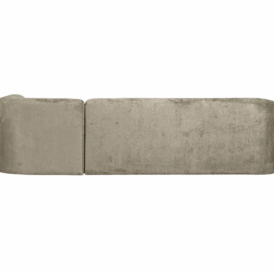 Woood Sloping hoekbank rechts structure velvet wheatfield Outlet