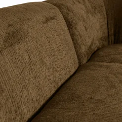 Woood Sloping hoekbank rechts structure velvet brass Best