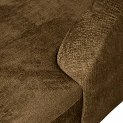 Woood Sloping hoekbank rechts structure velvet brass Best