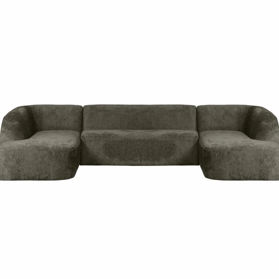 Woood Sloping u-vorm bank structure velvet frost Hot
