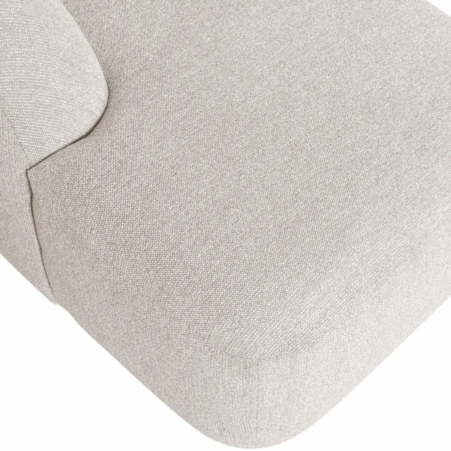 Woood Sloping u-vorm bank pearl melange New