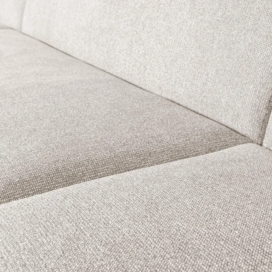 Woood Sloping u-vorm bank pearl melange New
