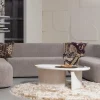 Woood Sloping u-vorm bank grijs melange Clearance