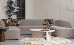 Woood Sloping u-vorm bank grijs melange Clearance