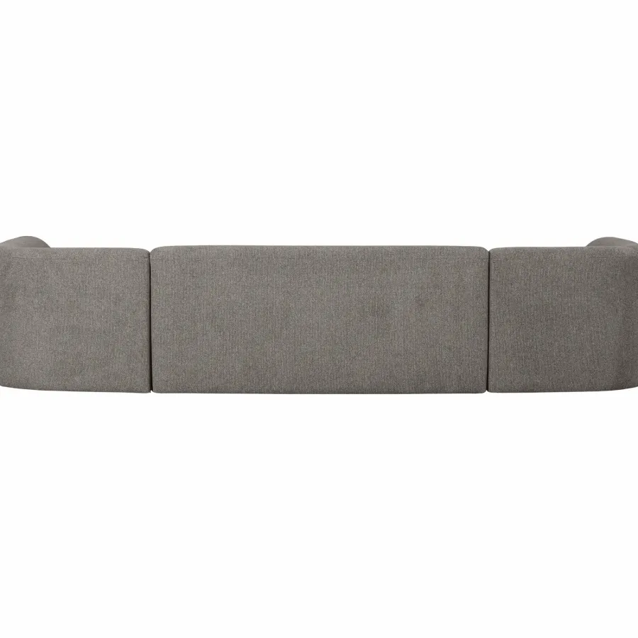 Woood Sloping u-vorm bank grijs melange Clearance