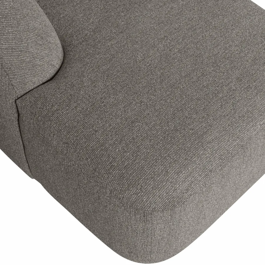 Woood Sloping u-vorm bank grijs melange Clearance