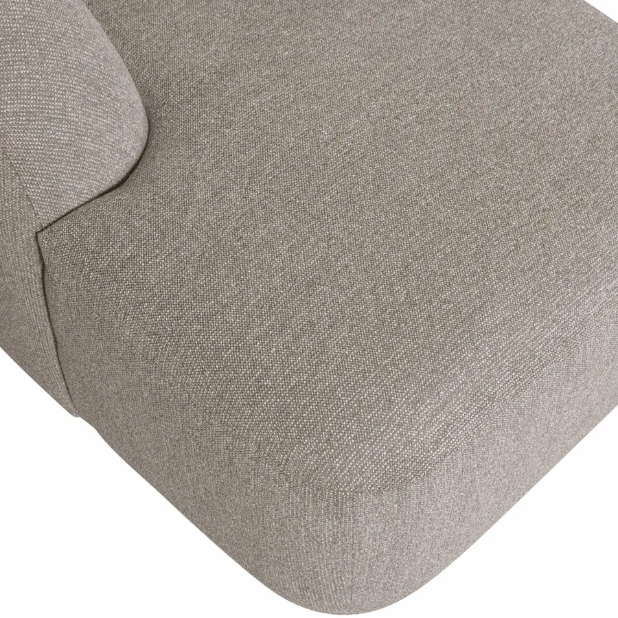 Woood Sloping u-vorm bank off white melange