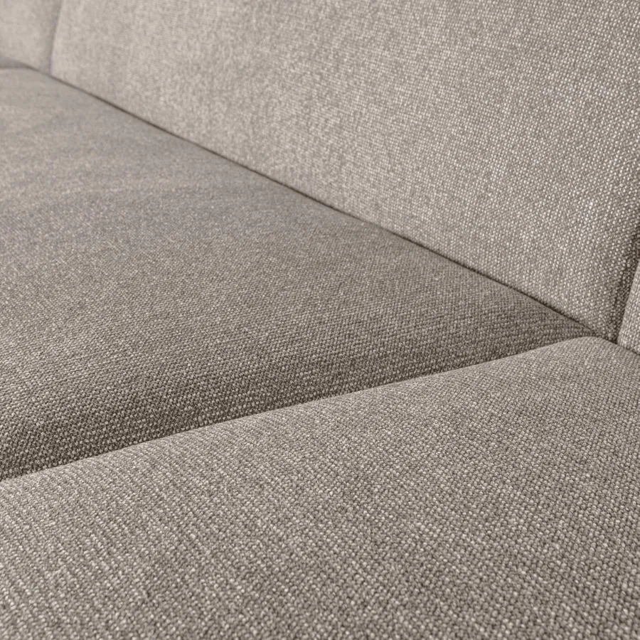 Woood Sloping u-vorm bank off white melange